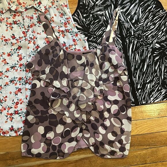 Bundle of Three Women’s Assorted Sleeveless Tank Tops and Blouses Size Small - Picture 2 of 10